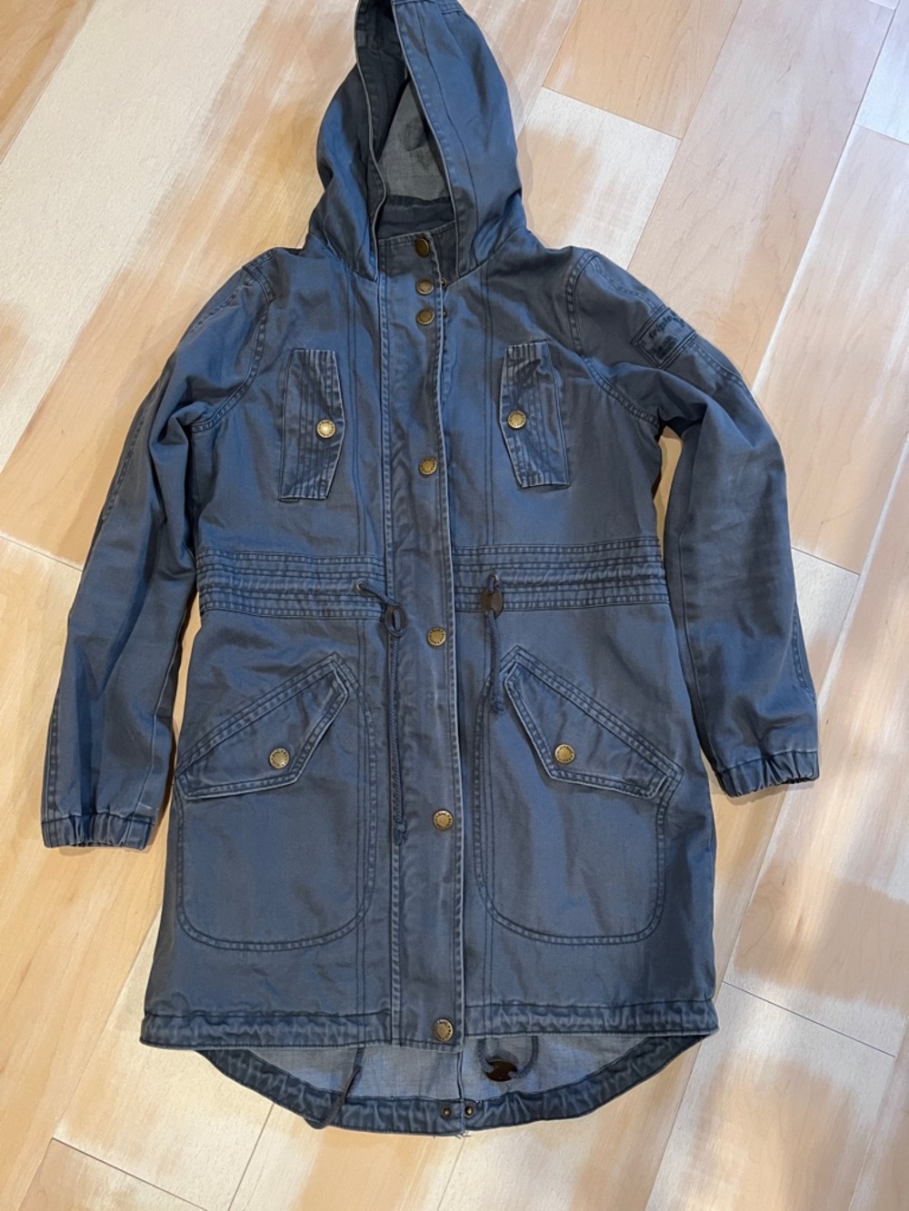 Triple Five Soul Women's Navy Utility Hooded Jacket